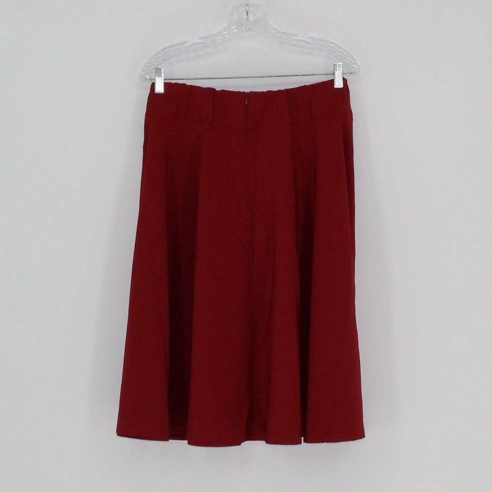 NWT Women’s Red Tie-Waist Midi Skirt(2XL) - Picture 2 of 5